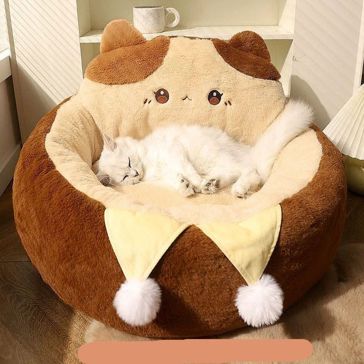 Round Winter Warm Deep Sleep Bed: The Ultimate Comfort for Your Pet