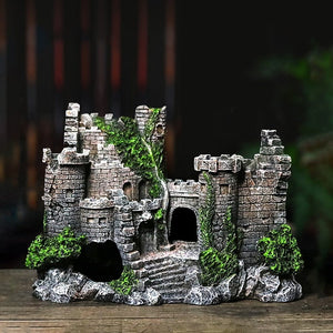 Transform Your Aquarium with the Fish Tank Resin Castle Decoration