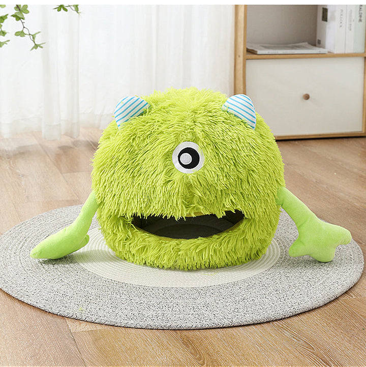 Comfort Redefined: The Washable Fluffy Round Pet Bed