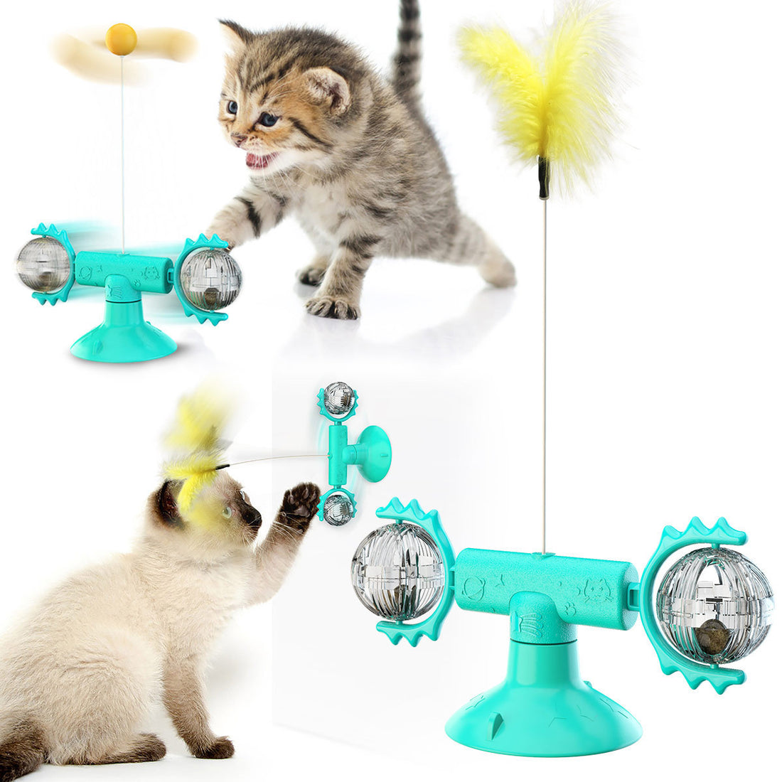 Cat Turntable Windmill Glowing Toy