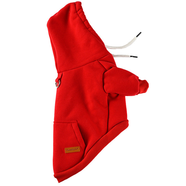 Pet Simple Hooded Sweater
