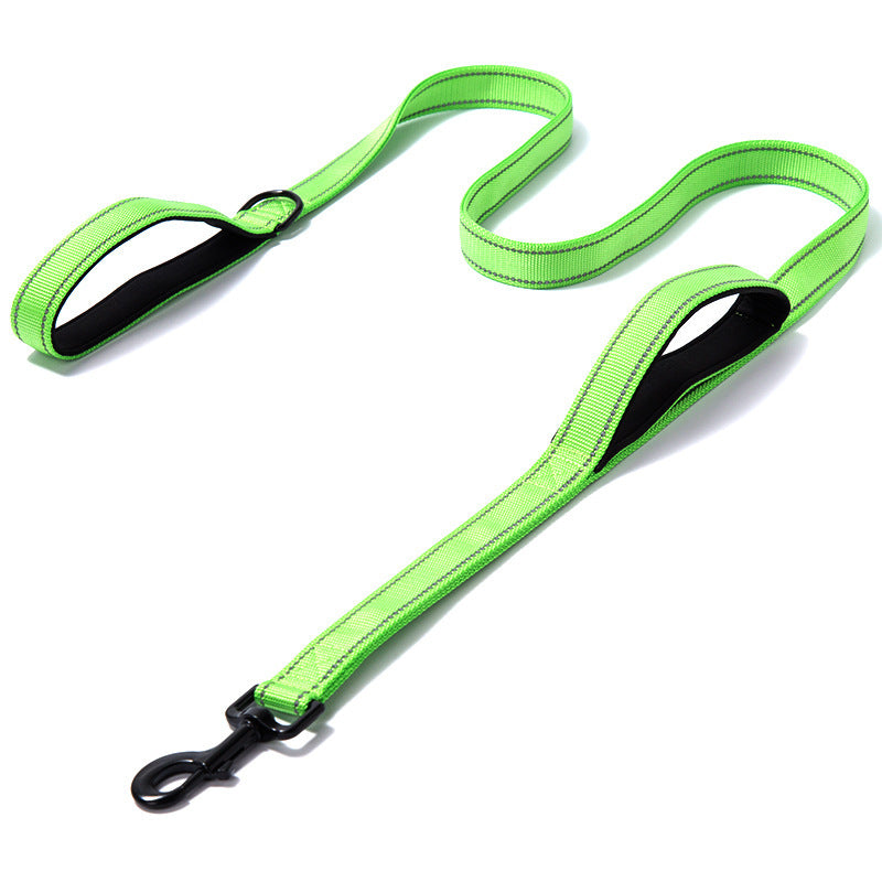 Pet Nylon Double Thickened Reflective Dog Leash