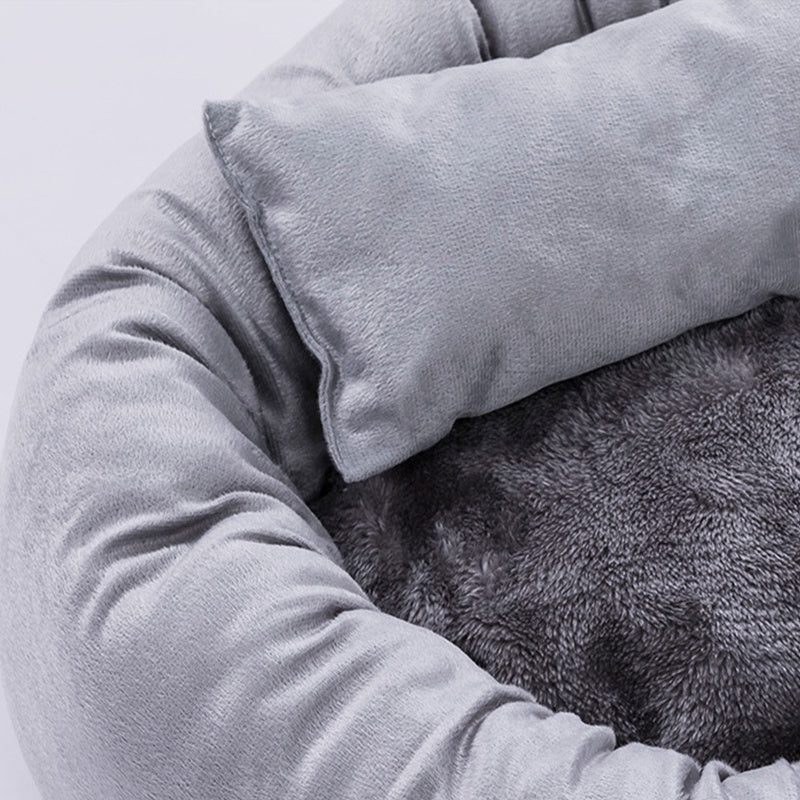 Pet Round Short Plush Bed