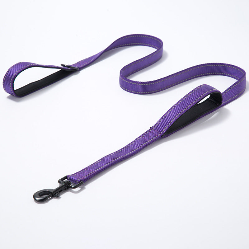 Pet Nylon Double Thickened Reflective Dog Leash