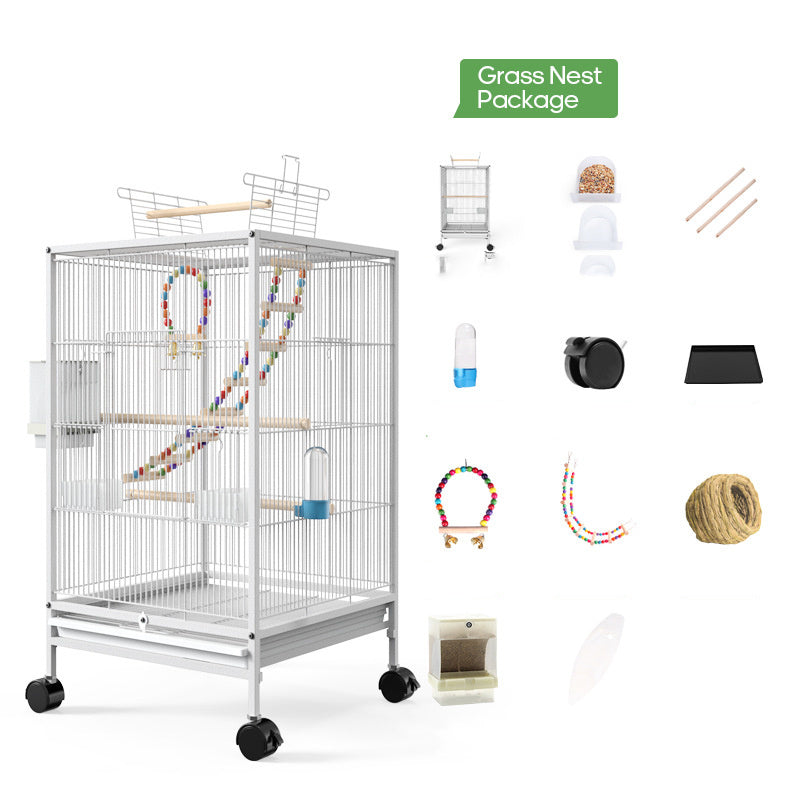 Parrot Bird Cage With Feeder