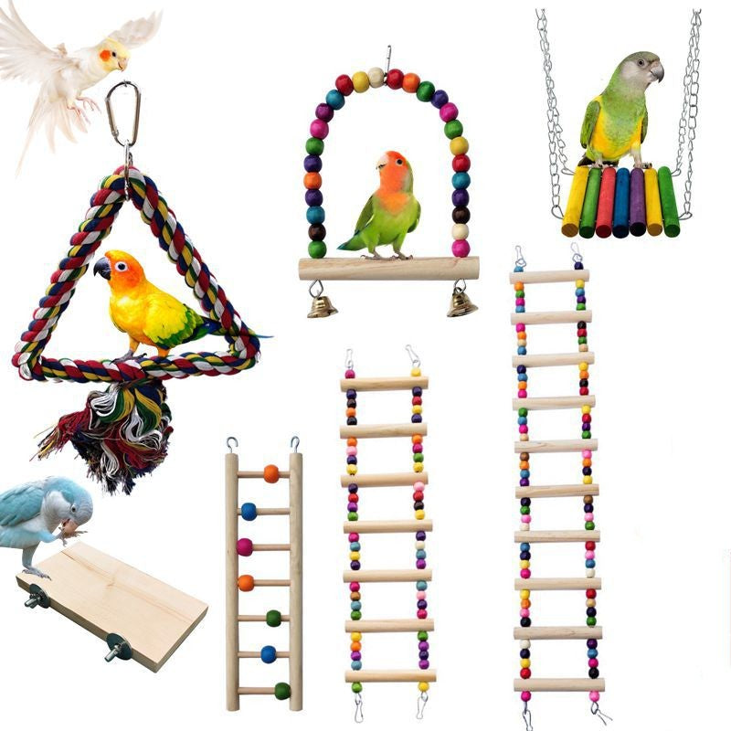 Parrot Bird With Swing Toy Supplies