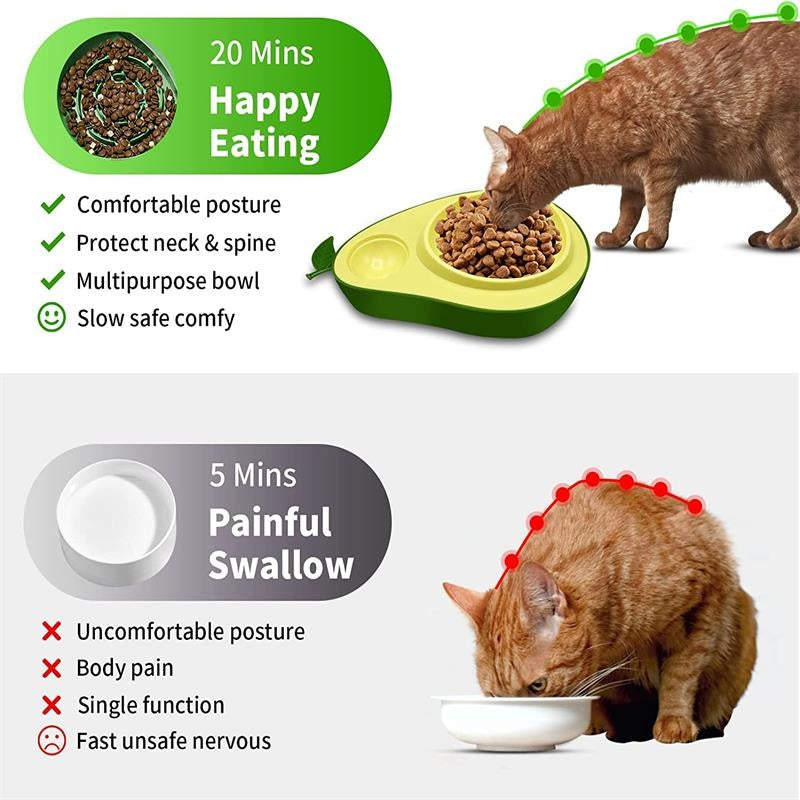Automatic Drinking Pet Feeder Avocado Shape