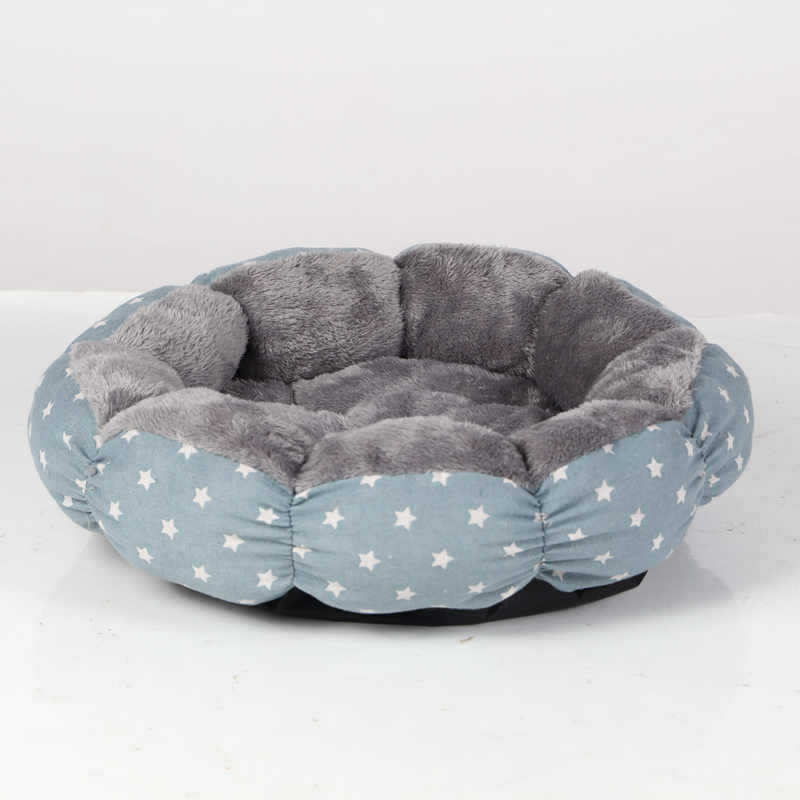 Calming Round Fluffy Pet Bed