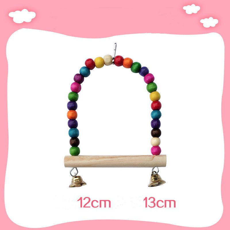Parrot Bird With Swing Toy Supplies