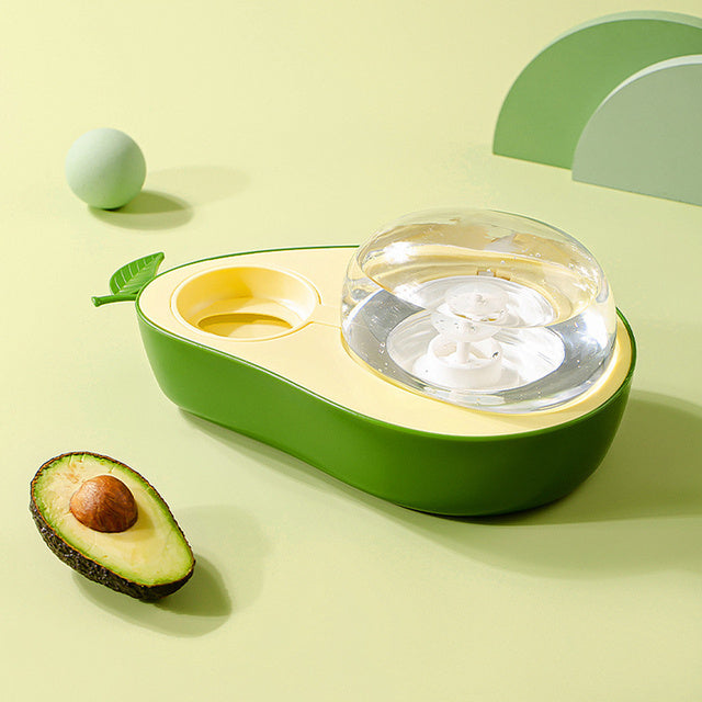 Automatic Drinking Pet Feeder Avocado Shape