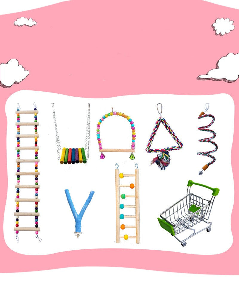 Parrot Bird With Swing Toy Supplies